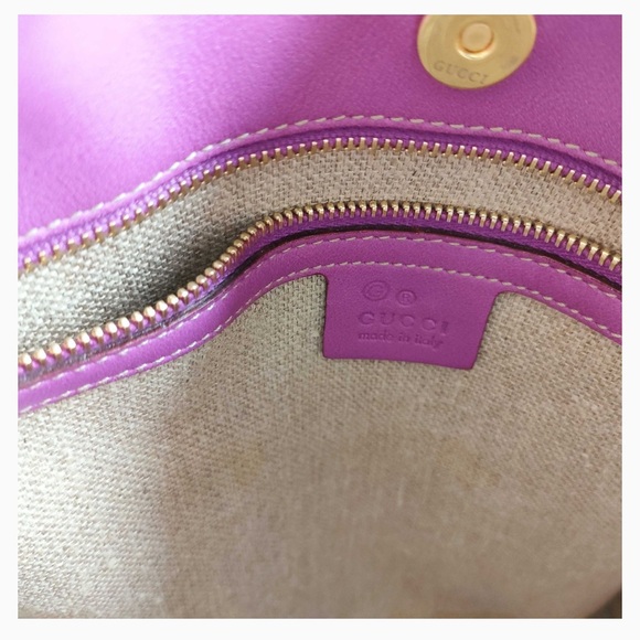GUCCI Rare Vintage Flora Lesa Pink Tote Bag - Picture 7 of 13